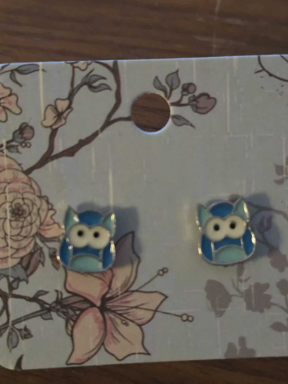 Cute Blue Owl Kids Stud Earrings - Pack of 2